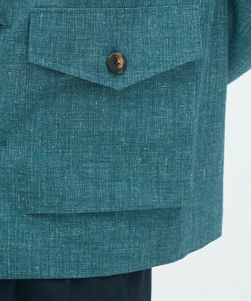 TOMORROWLAND / トゥモローランド テーラードジャケット | コットンリネンスラブ 4ポケットカバーオールジャケット | 詳細10
