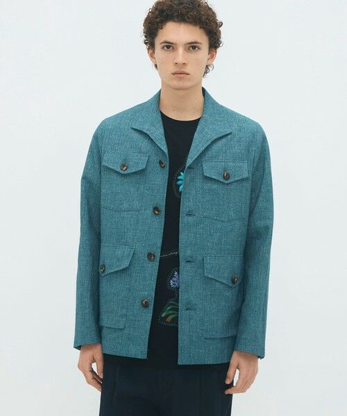 TOMORROWLAND / トゥモローランド テーラードジャケット | コットンリネンスラブ 4ポケットカバーオールジャケット | 詳細2