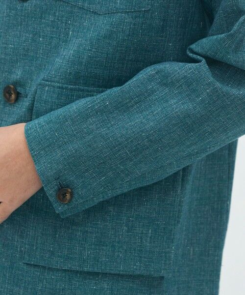 TOMORROWLAND / トゥモローランド テーラードジャケット | コットンリネンスラブ 4ポケットカバーオールジャケット | 詳細7