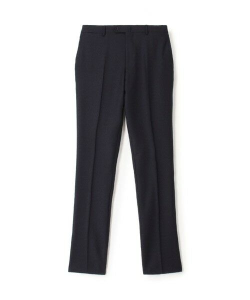 TOMORROWLAND/トゥモローランド ウールナチュラルストレッチ ノープリーツスラックス DRAGO 69 ネイビー 44