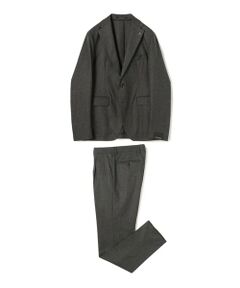 トゥモローランド グアベロ セットアップ　メンズスーツ ストライプ ブラック M トゥモローランド グアベロ セットアップ メンズスーツ