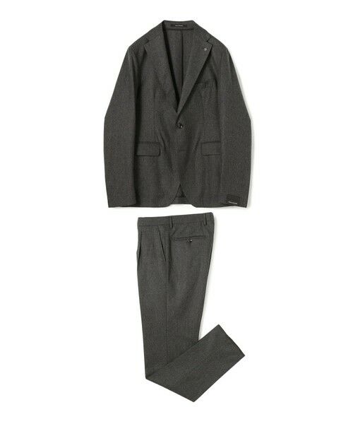 TOMORROWLAND/トゥモローランド 【別注】TAGLIATORE ウールサキソニー シングルブレステッド2Bスーツ 17 チャコールグレー 46 TOMORROWLAND/トゥモローランド 【別注】TAGLIATORE ウールサキソニー シングルブレステッド2Bスーツ 17 チャコールグレー 46