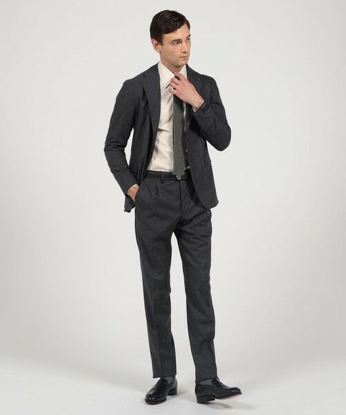 TOMORROWLAND / トゥモローランド セットアップ | 【別注】TAGLIATORE ウールサキソニー シングルブレステッド2Bスーツ | 詳細1