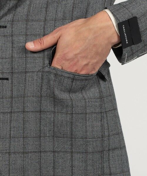 TOMORROWLAND / トゥモローランド セットアップ | 【別注】TAGLIATORE ウールサキソニーチェック シングルブレステッド2Bスーツ | 詳細11