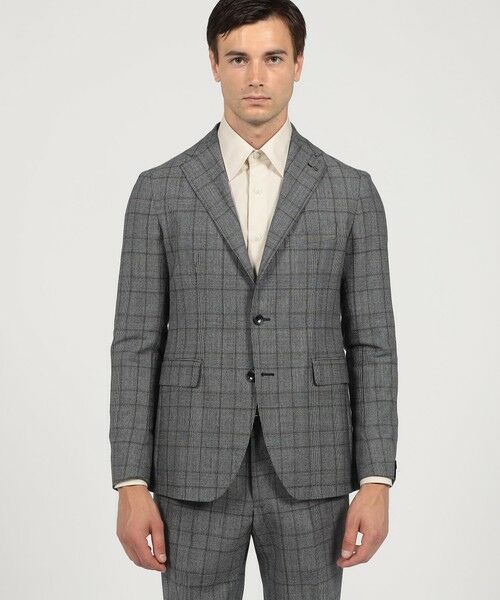 TOMORROWLAND / トゥモローランド セットアップ | 【別注】TAGLIATORE ウールサキソニーチェック シングルブレステッド2Bスーツ | 詳細3