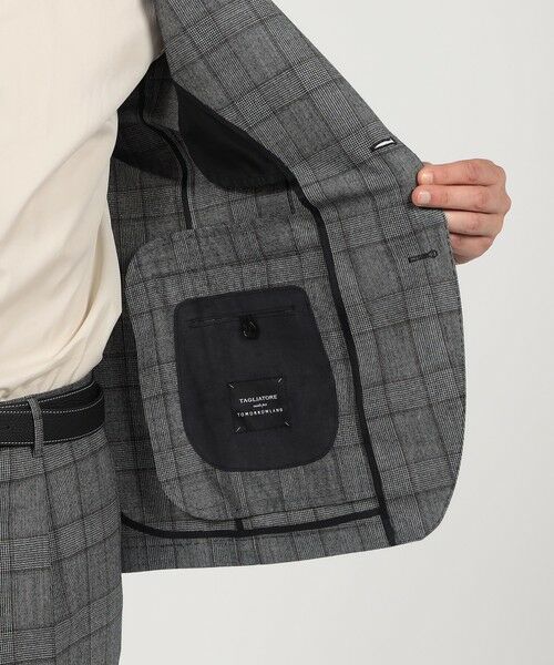 TOMORROWLAND / トゥモローランド セットアップ | 【別注】TAGLIATORE ウールサキソニーチェック シングルブレステッド2Bスーツ | 詳細6