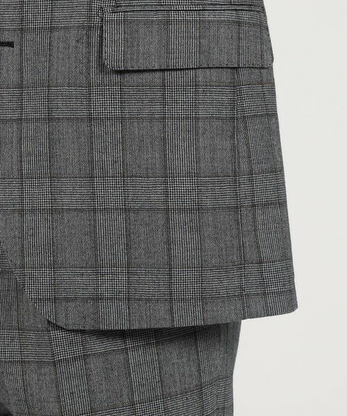 TOMORROWLAND / トゥモローランド セットアップ | 【別注】TAGLIATORE ウールサキソニーチェック シングルブレステッド2Bスーツ | 詳細9