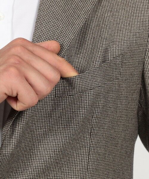 TOMORROWLAND / トゥモローランド セットアップ | 【別注】TAGLIATORE ウールサキソニーハウンドトゥース シングルブレステッド2Bスーツ | 詳細10