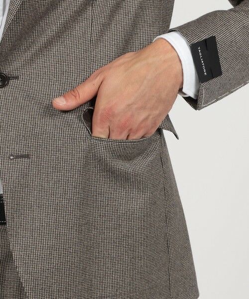 TOMORROWLAND / トゥモローランド セットアップ | 【別注】TAGLIATORE ウールサキソニーハウンドトゥース シングルブレステッド2Bスーツ | 詳細11