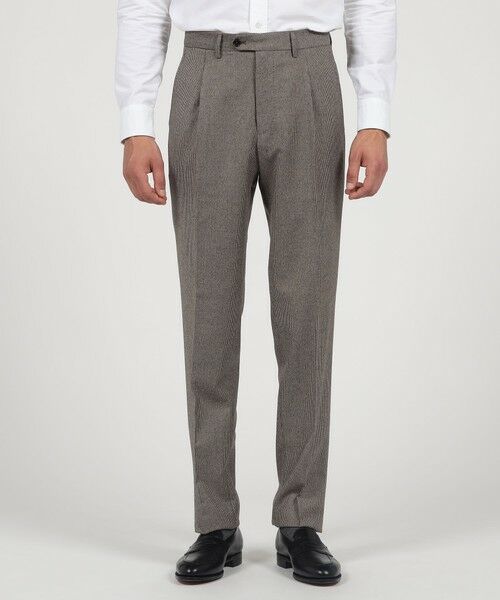 TOMORROWLAND / トゥモローランド セットアップ | 【別注】TAGLIATORE ウールサキソニーハウンドトゥース シングルブレステッド2Bスーツ | 詳細14