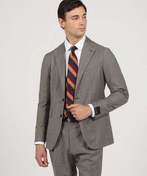 TOMORROWLAND / トゥモローランド セットアップ | 【別注】TAGLIATORE ウールサキソニーハウンドトゥース シングルブレステッド2Bスーツ | 詳細2