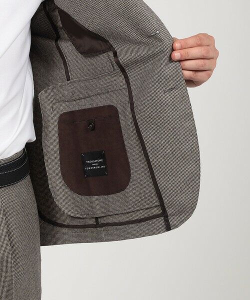 TOMORROWLAND / トゥモローランド セットアップ | 【別注】TAGLIATORE ウールサキソニーハウンドトゥース シングルブレステッド2Bスーツ | 詳細6