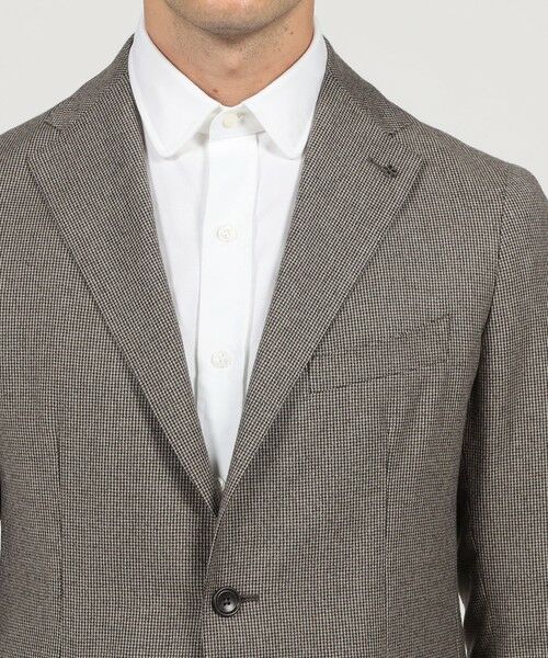 TOMORROWLAND / トゥモローランド セットアップ | 【別注】TAGLIATORE ウールサキソニーハウンドトゥース シングルブレステッド2Bスーツ | 詳細7