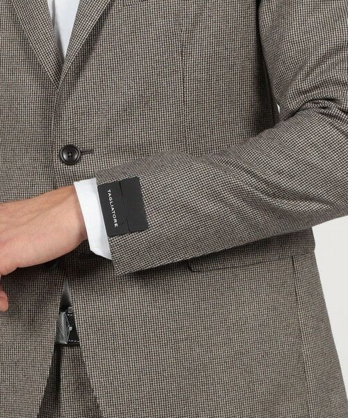 TOMORROWLAND / トゥモローランド セットアップ | 【別注】TAGLIATORE ウールサキソニーハウンドトゥース シングルブレステッド2Bスーツ | 詳細8