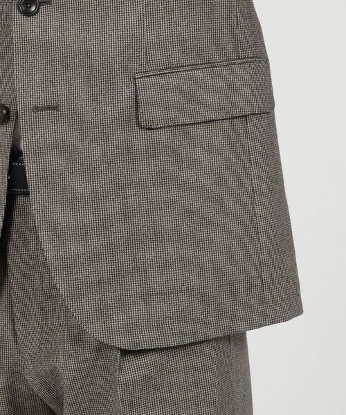 TOMORROWLAND / トゥモローランド セットアップ | 【別注】TAGLIATORE ウールサキソニーハウンドトゥース シングルブレステッド2Bスーツ | 詳細9