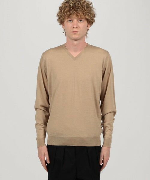 TOMORROWLAND / トゥモローランド ニット・セーター | JOHN SMEDLEY PACKHAM メリノウール Vネックプルオーバーニット | 詳細2