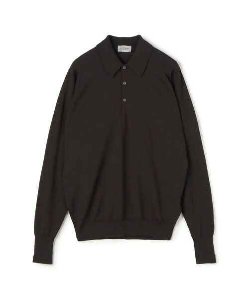 【現行 美品】ジョンスメドレー シーアイランドコットン 長袖ニット M 黒 現行 美品】ジョンスメドレー シーアイランドコットン 長袖