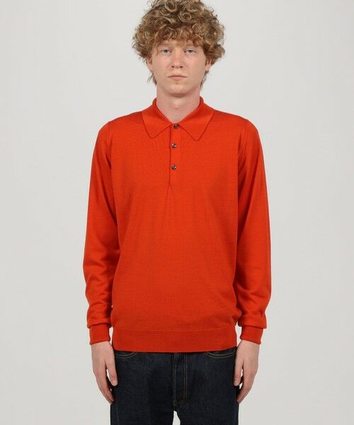 TOMORROWLAND / トゥモローランド ニット・セーター | JOHN SMEDLEY  DORSET メリノウール ポロカラープルオーバーニット | 詳細2