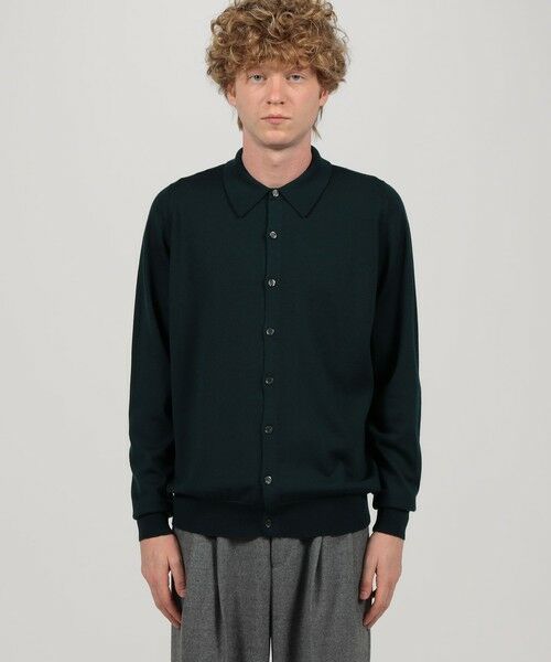 TOMORROWLAND / トゥモローランド ニット・セーター | JOHN SMEDLEY TIBOR メリノウール ポロカラーニットシャツ | 詳細2