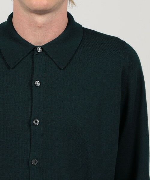 TOMORROWLAND / トゥモローランド ニット・セーター | JOHN SMEDLEY TIBOR メリノウール ポロカラーニットシャツ | 詳細5
