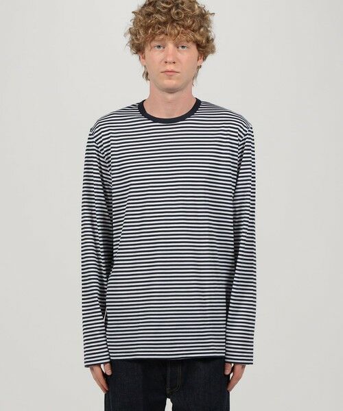 TOMORROWLAND / トゥモローランド カットソー | SUNSPEL MTSH0003ES コットンストライプ ロングスリーブ Tシャツ | 詳細2