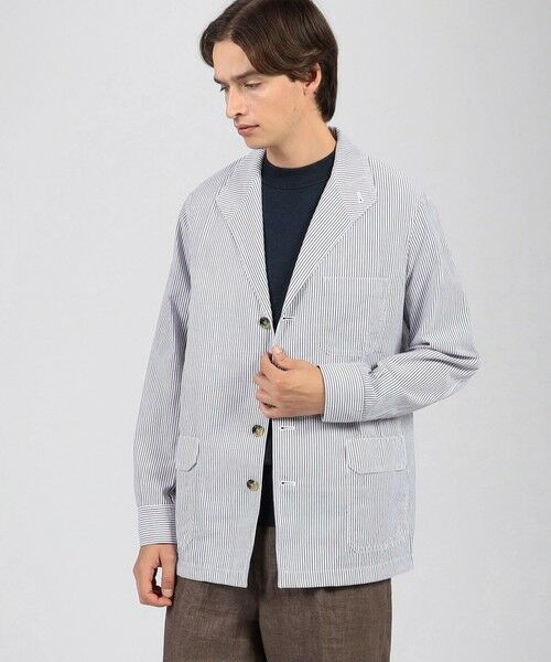 TOMORROWLAND / トゥモローランド テーラードジャケット | Justo Gimeno TEBA JAKCKET コットンシアサッカージャケット | 詳細1