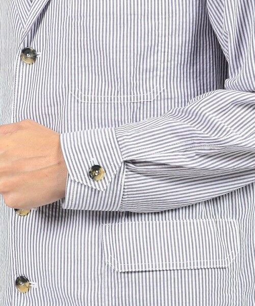 TOMORROWLAND / トゥモローランド テーラードジャケット | Justo Gimeno TEBA JAKCKET コットンシアサッカージャケット | 詳細7