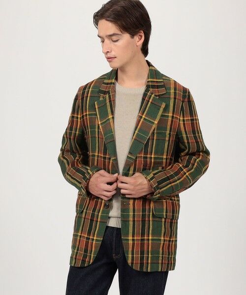 TOMORROWLAND / トゥモローランド テーラードジャケット | Drake’s リネンマドラスチェック シングルブレステッド3Bジャケット | 詳細1