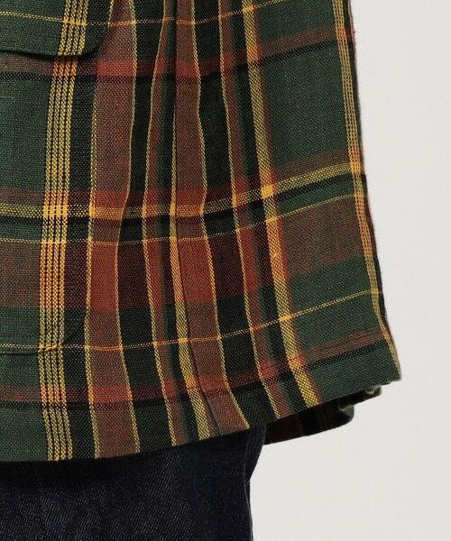 TOMORROWLAND / トゥモローランド テーラードジャケット | Drake’s リネンマドラスチェック シングルブレステッド3Bジャケット | 詳細10
