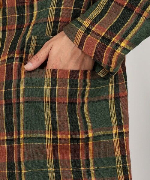 TOMORROWLAND / トゥモローランド テーラードジャケット | Drake’s リネンマドラスチェック シングルブレステッド3Bジャケット | 詳細9
