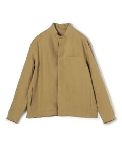 TOMORROWLAND / トゥモローランド ブルゾン | CARUSO リネン スタンドカラーブルゾン