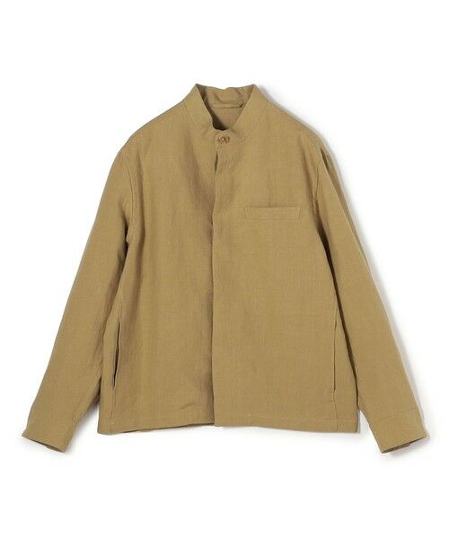 TOMORROWLAND/トゥモローランド CARUSO リネン スタンドカラーブルゾン 43 ベージュ S TOMORROWLAND/トゥモローランド CARUSO リネン スタンドカラーブルゾン 43 ベージュ S