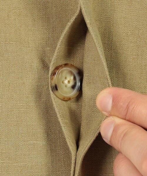 TOMORROWLAND / トゥモローランド ブルゾン | CARUSO リネン スタンドカラーブルゾン | 詳細11