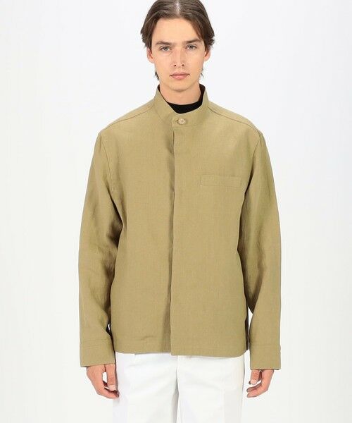 TOMORROWLAND / トゥモローランド ブルゾン | CARUSO リネン スタンドカラーブルゾン | 詳細2