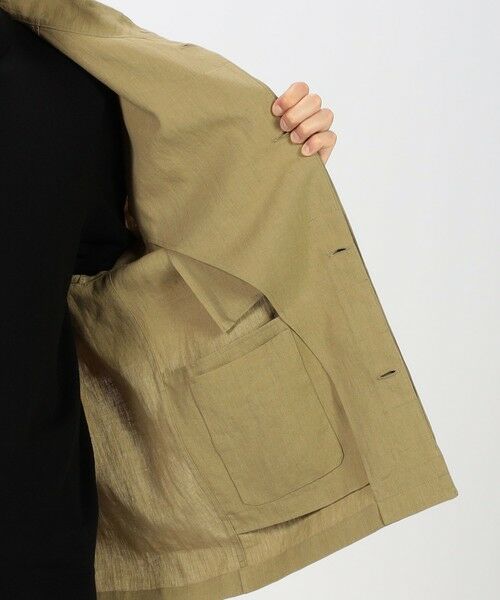 TOMORROWLAND / トゥモローランド ブルゾン | CARUSO リネン スタンドカラーブルゾン | 詳細5
