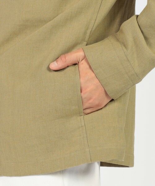 TOMORROWLAND / トゥモローランド ブルゾン | CARUSO リネン スタンドカラーブルゾン | 詳細9
