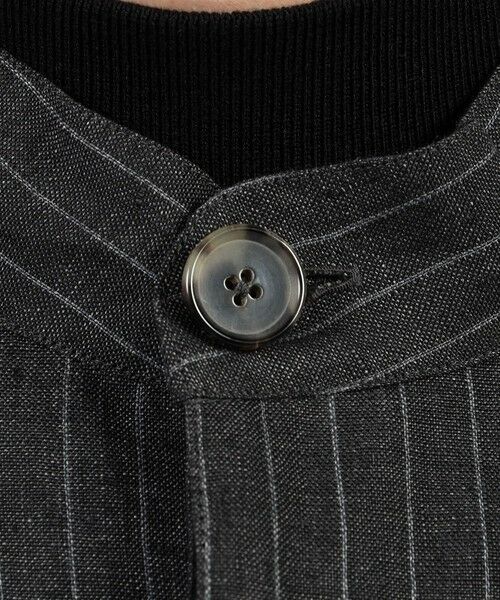 TOMORROWLAND / トゥモローランド ブルゾン | CARUSO リネンストライプ スタンドカラーブルゾン | 詳細11