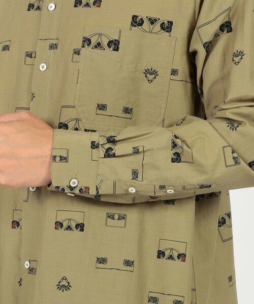 TOMORROWLAND / トゥモローランド シャツ・ブラウス | コットンシルクプリント ロングスリーブシャツ | 詳細6