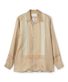 TOMORROWLAND / トゥモローランド シャツ・ブラウス | シルクツイル パネルプリント オープンカラーシャツ