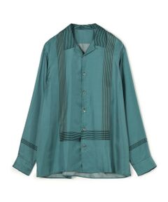 TOMORROWLAND / トゥモローランド シャツ・ブラウス | シルクツイル パネルプリント オープンカラーシャツ