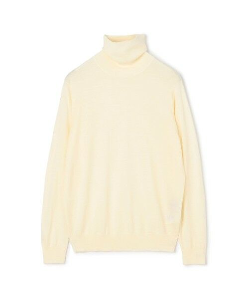 TOMORROWLAND/トゥモローランド TOMORROWLAND tricot スーパーファインメリノウール タートルネック S-WOOL 11 ホワイト XS