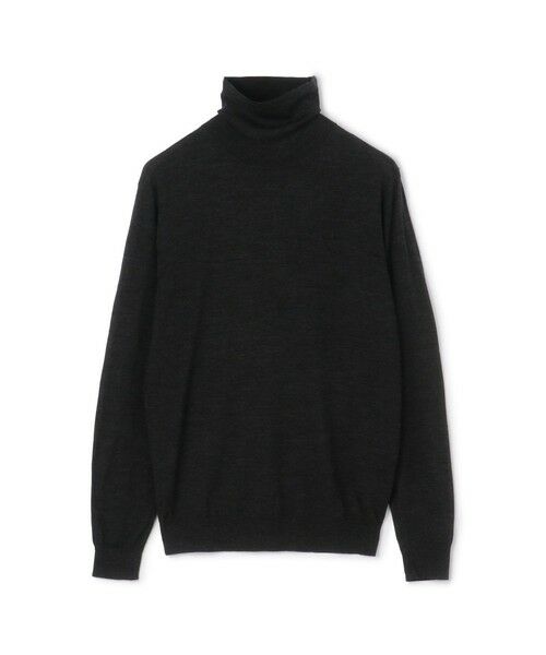 TOMORROWLAND / トゥモローランド ニット・セーター | TOMORROWLAND tricot スーパーファインメリノウール タートルネック S-WOOL(17 チャコールグレー)