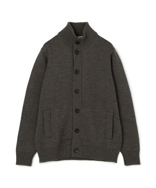 TOMORROWLAND / トゥモローランド カーディガン・ボレロ | TOMORROWLAND tricot ウール スタンドカラーニットカーディガン(17 グレー)