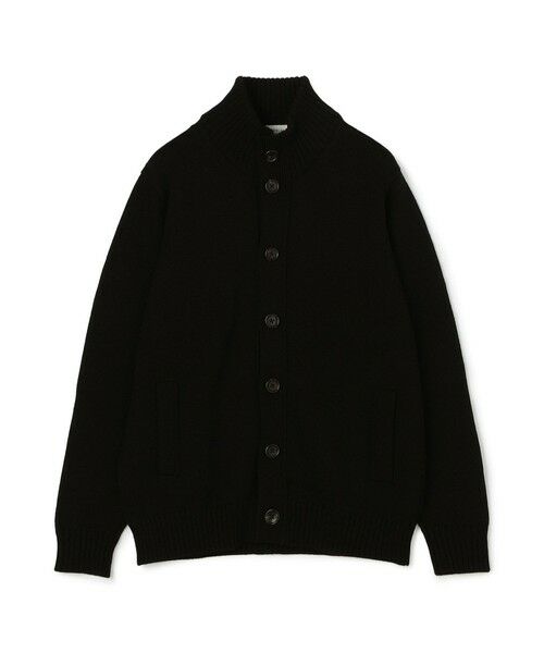 TOMORROWLAND/トゥモローランド TOMORROWLAND tricot ウール スタンドカラーニットカーディガン 19 ブラック L