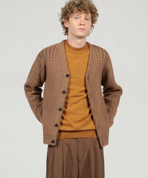 TOMORROWLAND / トゥモローランド カーディガン・ボレロ | TOMORROWLAND tricot アルパカポリエステルケーブル Vネックカーディガン | 詳細1
