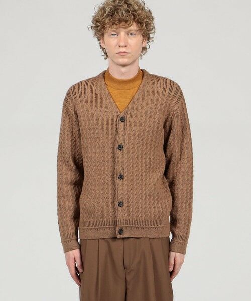 TOMORROWLAND / トゥモローランド カーディガン・ボレロ | TOMORROWLAND tricot アルパカポリエステルケーブル Vネックカーディガン | 詳細2