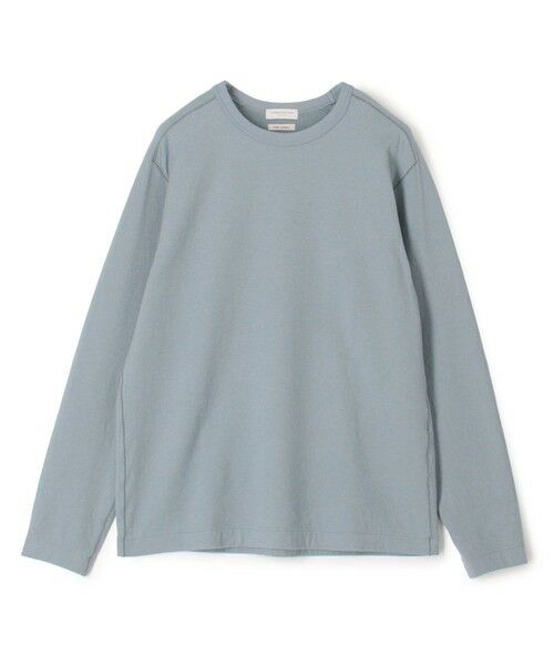 TOMORROWLAND/トゥモローランド コットンカシミヤ 接結 クルーネックカットソー 63 ライトブルー L TOMORROWLAND/トゥモローランド コットンカシミヤ 接結 クルーネックカットソー 63 ライトブルー L