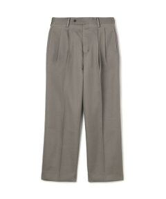 TOMORROWLAND / トゥモローランド スラックス・ドレスパンツ | コットンレーヨン 2プリーツ ワイドストレート バレルパンツ