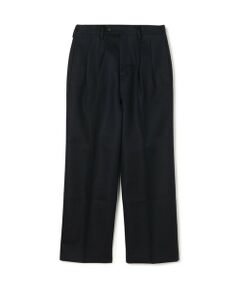 TOMORROWLAND / トゥモローランド スラックス・ドレスパンツ | コットンレーヨン 2プリーツ ワイドストレート バレルパンツ