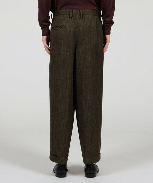 TOMORROWLAND / トゥモローランド その他パンツ | ウールアクリルナイロンストライプ 2プリーツストレートパンツ | 詳細4